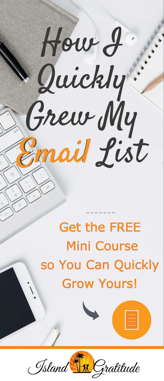 Free mini course teaches you how to build an email list quickly. Get more followers, customers and sales. #emailmarketing